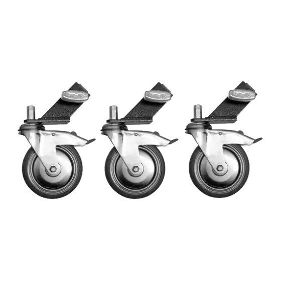 Wheels (X3) for tripod Mombo (1.25''x1.25'')