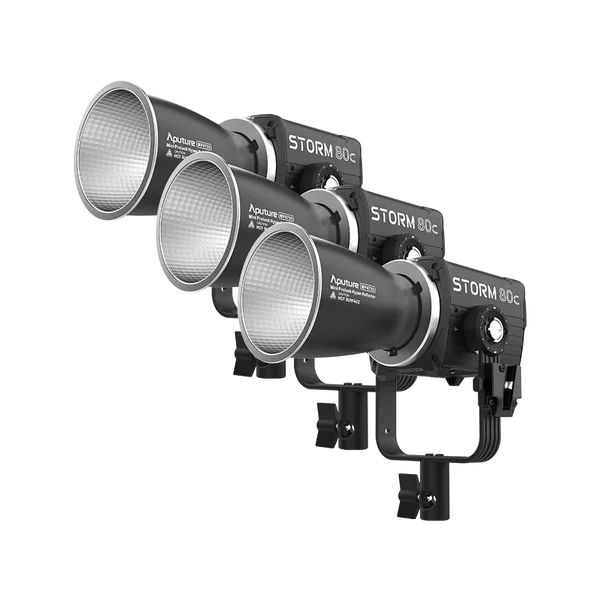 Kit 3 lamps / Aputure STORM 80C