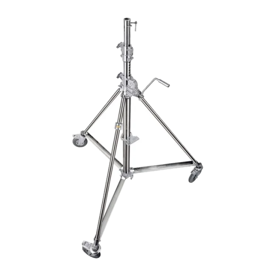 Tripod Manfrotto 2K Cranck-Up 2 sections V1 RM (13' / capacité: 60 lbs)