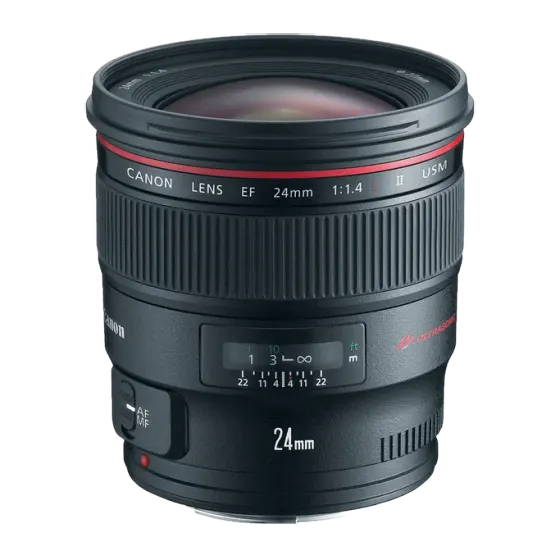 Objectif Canon EF 24mm f/1.4 II USM Série L
