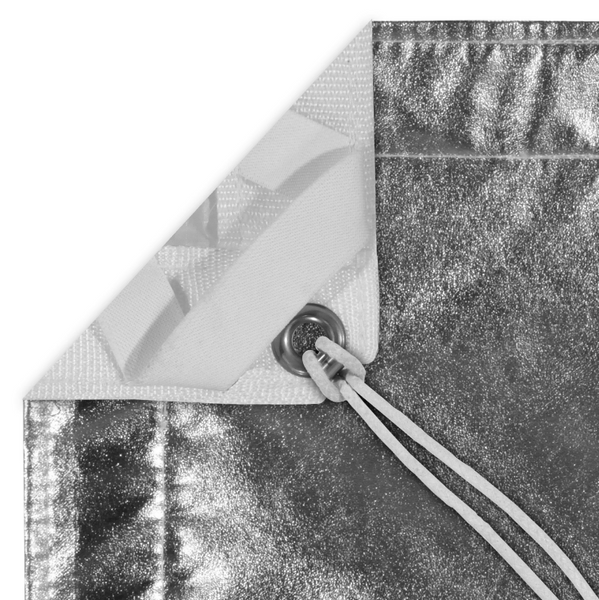Fabric 12' x 12' Silver Lame