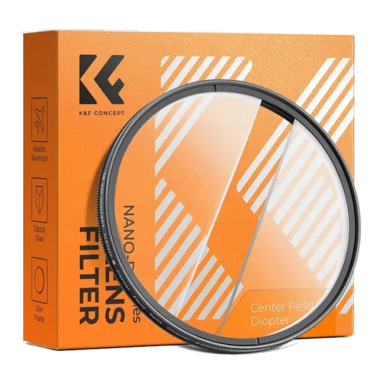 Filtre 82mm K&F Center Field Split Diopter