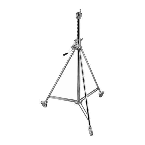 Tripod Manfrotto 2K Cranck-Up 1 section V1 (8' 6" / capacité: 60 lbs)