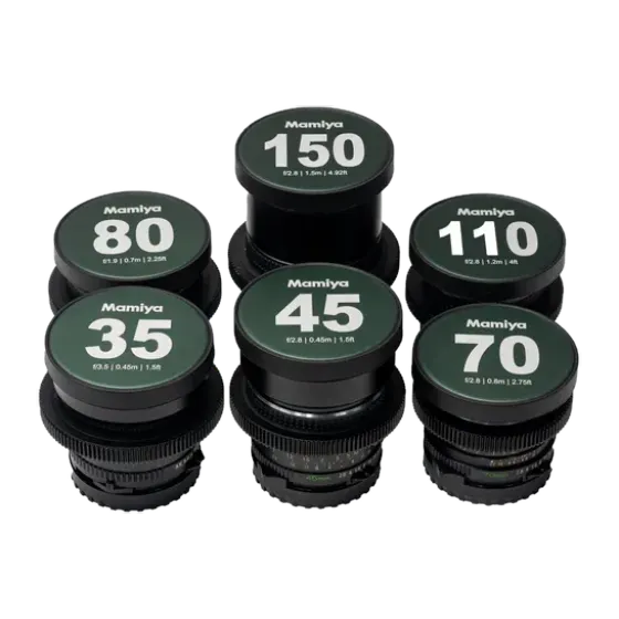 Kit objectifs Mamiya 645 Sekor-C LPL/E-Mount/RF/EF