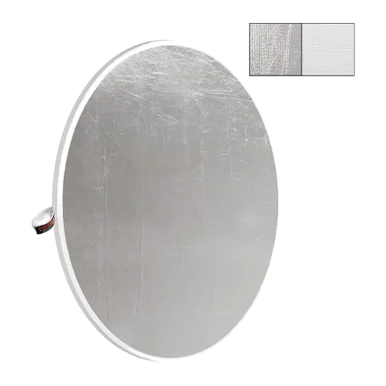 Reflector white/silver circulaire