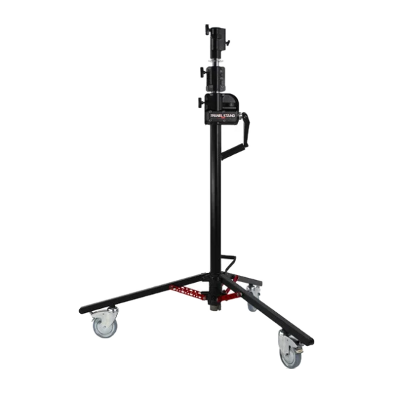 Tripod MSE Panel Stand Rolling 1K - 2K Cranko 2 sections (11'/capacité: 80 lb)