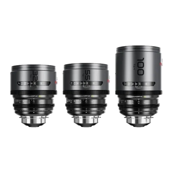 Kit objectifs DZOFilm PAVO Anamorphique 2X EF/PL S35