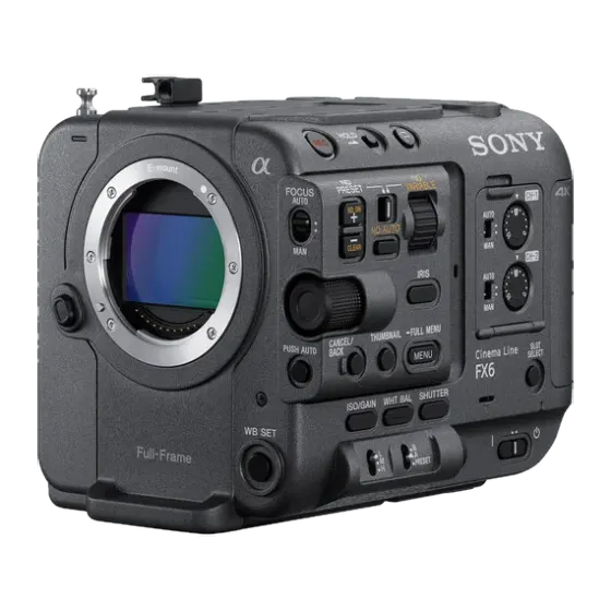Sony FX6 Full-Frame E-Mount