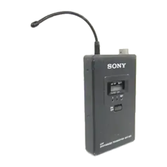 Ens. mic-cravate sans-fil Sony WRT-820A