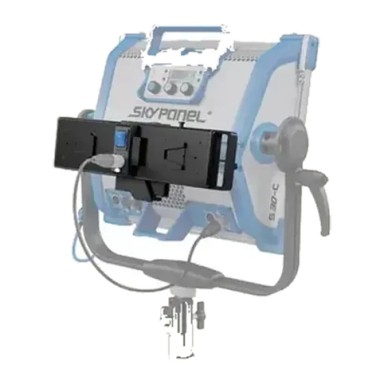 Dual V-Mount power plate for Arri Skypanel