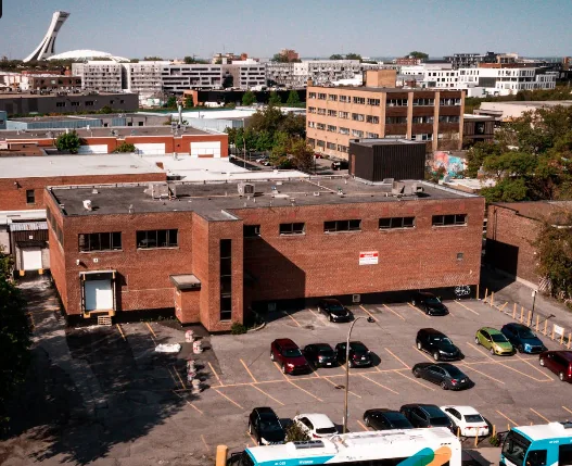 Locaux SLA Location — Vue aérienne, Plateau Mont-Royal