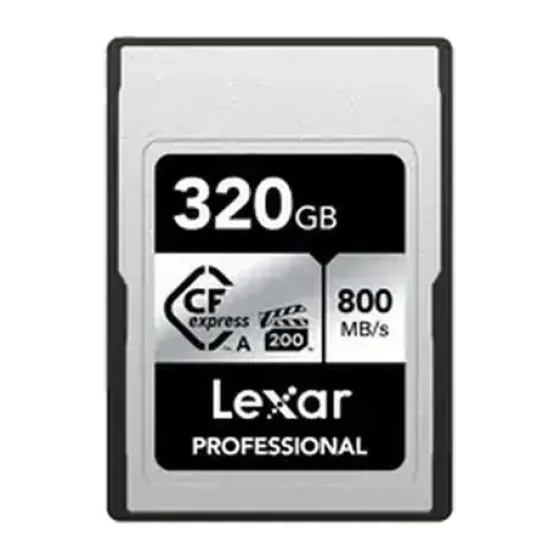 Carte mémoire CF Express Lexar 320GB Type A
