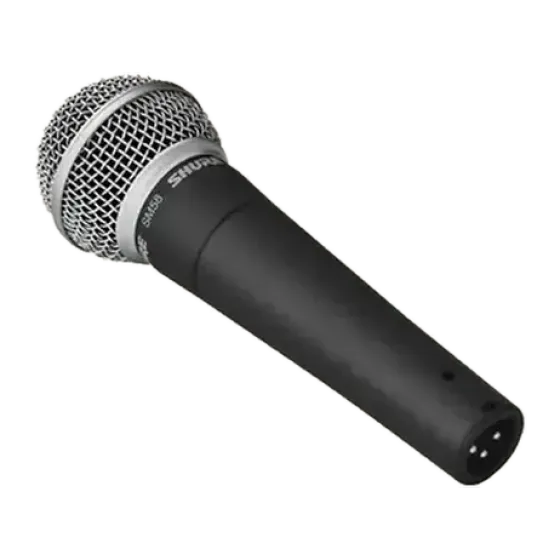 Micro Shure SM58 à main